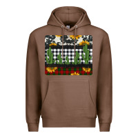 Chestnut cowhide cacti sunflowers christmas mousepad Premium Hoodie - Jasminsmagicworld