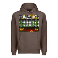 Coffee cowhide cacti sunflowers christmas mousepad Premium Hoodie - Jasminsmagicworld