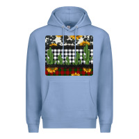 Colony Blue cowhide cacti sunflowers christmas mousepad Premium Hoodie - Jasminsmagicworld