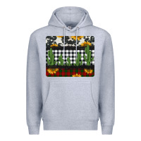 Heather Grey cowhide cacti sunflowers christmas mousepad Premium Hoodie - Jasminsmagicworld