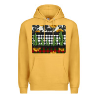 Mustard cowhide cacti sunflowers christmas mousepad Premium Hoodie - Jasminsmagicworld