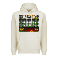 Oatmeal Heather cowhide cacti sunflowers christmas mousepad Premium Hoodie - Jasminsmagicworld