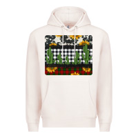 Pale Pink cowhide cacti sunflowers christmas mousepad Premium Hoodie - Jasminsmagicworld