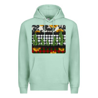 Seafoam cowhide cacti sunflowers christmas mousepad Premium Hoodie - Jasminsmagicworld