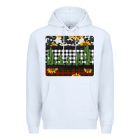 White cowhide cacti sunflowers christmas mousepad Premium Hoodie - Jasminsmagicworld