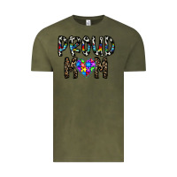 Vintage Olive proud mom Vintage Tee - CowhideDigitalArt