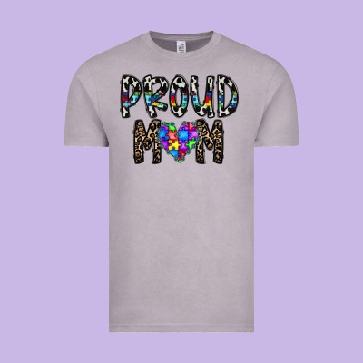 Proud Mom Vintage Tee Designed By Cowhidedigitalart