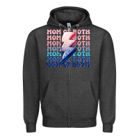 Charcoal Heather mom of both boy and girl Zipper Hoodie - MaliasSmallBusiness