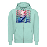 Seafoam mom of both boy and girl Zipper Hoodie - MaliasSmallBusiness