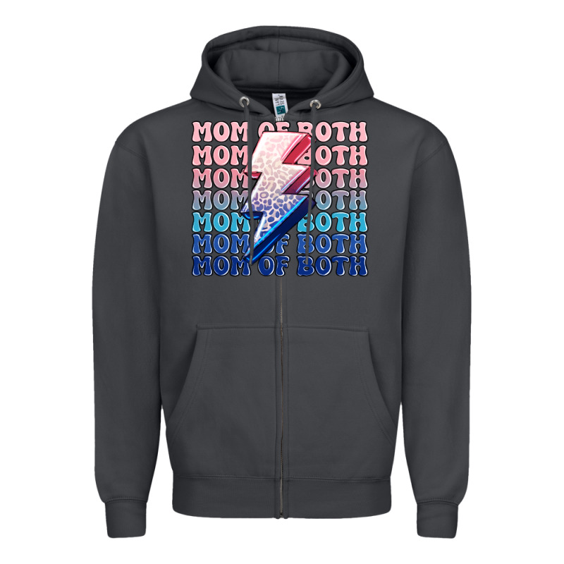 Mom Of Both Boy And Girl Zipper Hoodie by MaliasSmallBusiness | Teevron