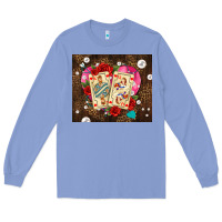 Colony Blue playing cards and pearls Long Sleeve Tee - AdoDesignShop