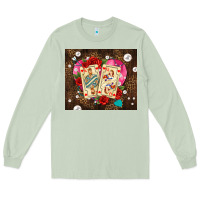 Matcha playing cards and pearls Long Sleeve Tee - AdoDesignShop