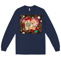 Navy playing cards and pearls Long Sleeve Tee - AdoDesignShop