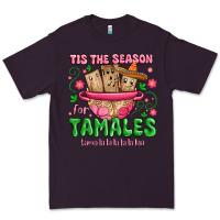 Plum tis the season for tamales tama la la la Premium Tee - MaliasSmallBusiness