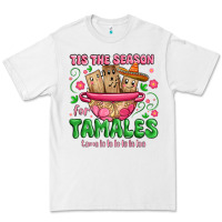 White tis the season for tamales tama la la la Premium Tee - MaliasSmallBusiness