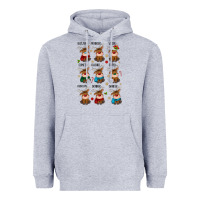 Heather Grey christmas reindeers Heavyweight Hoodie - MaliasSmallBusiness