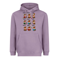 Lavender christmas reindeers Heavyweight Hoodie - MaliasSmallBusiness
