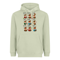 Matcha christmas reindeers Heavyweight Hoodie - MaliasSmallBusiness