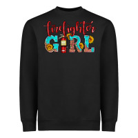 Black firefighter son girl Heavyweight Sweatshirt - HRA Design Shop