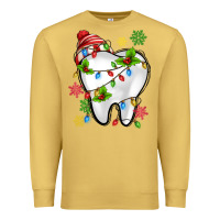 Antique Gold Christmas Teeth Dentist Premium Sweatshirt - MaliasSmallBusiness