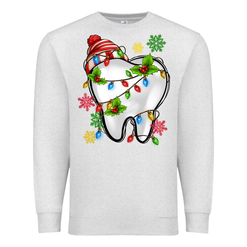 Christmas Teeth Dentist Premium Sweatshirt by MaliasSmallBusiness | Teevron