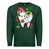 Sports Green Christmas Teeth Dentist Premium Sweatshirt - MaliasSmallBusiness