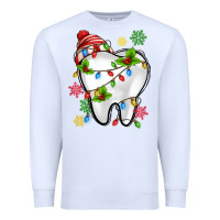 White Christmas Teeth Dentist Premium Sweatshirt - MaliasSmallBusiness