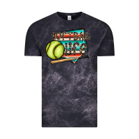 Cloud Black softball life Vintage Tee - CowhideDigitalArt