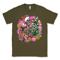 Army Green pink coffee gifts christmas skeleton coffee Classic Tee - AdoDesignShop