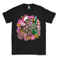 Black pink coffee gifts christmas skeleton coffee Classic Tee - AdoDesignShop