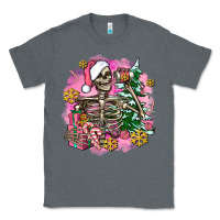 Charcoal Heather pink coffee gifts christmas skeleton coffee Classic Tee - AdoDesignShop