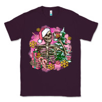 Plum pink coffee gifts christmas skeleton coffee Classic Tee - AdoDesignShop