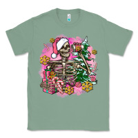 Sage pink coffee gifts christmas skeleton coffee Classic Tee - AdoDesignShop