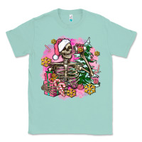 Seafoam pink coffee gifts christmas skeleton coffee Classic Tee - AdoDesignShop
