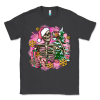 Smoke pink coffee gifts christmas skeleton coffee Classic Tee - AdoDesignShop