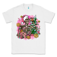 Pink Coffee Gifts Christmas Skeleton Coffee Classic Tee | Teevron