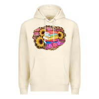 Sandshell books sunflower back to school background Premium Hoodie - AdoDesignShop