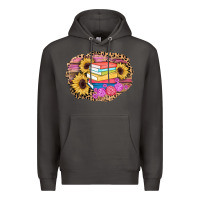 Smoke books sunflower back to school background Premium Hoodie - AdoDesignShop