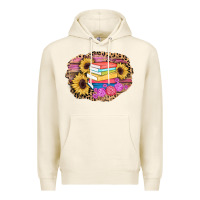 Tofu books sunflower back to school background Premium Hoodie - AdoDesignShop