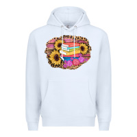 White books sunflower back to school background Premium Hoodie - AdoDesignShop