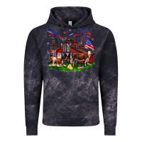Cloud Black Barn farm animals 4th of July Vintage Hoodie - Neo Western