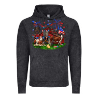 Vintage Black Barn farm animals 4th of July Vintage Hoodie - Neo Western