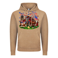 Barn Farm Animals 4th Of July Vintage Hoodie | Teevron