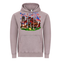 Vintage Zinc Barn farm animals 4th of July Vintage Hoodie - Neo Western