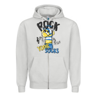 Dove Grey rock your Zipper Hoodie - MaliasSmallBusiness