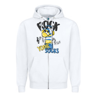 White rock your Zipper Hoodie - MaliasSmallBusiness