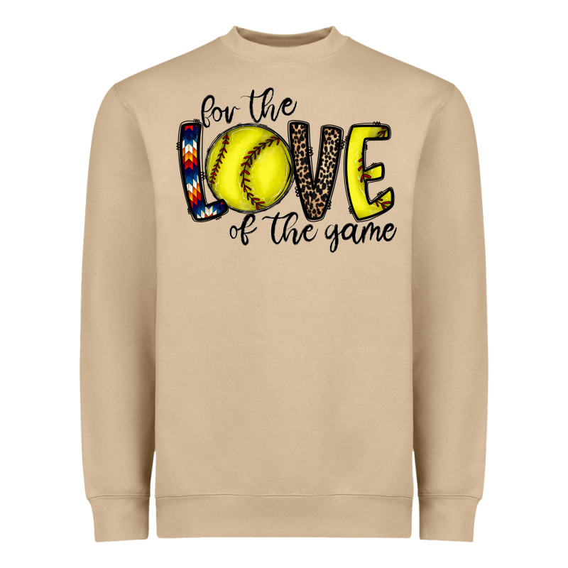 For The Love Of The Game Softball Heavyweight Sweatshirt by CowhideDigitalArt | Teevron