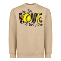 Mushroom for the love of the game softball Heavyweight Sweatshirt - CowhideDigitalArt