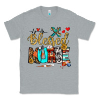 Heather Grey blessed nurse Classic Tee - BundleAndBundleShop