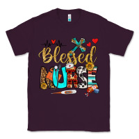 Plum blessed nurse Classic Tee - BundleAndBundleShop